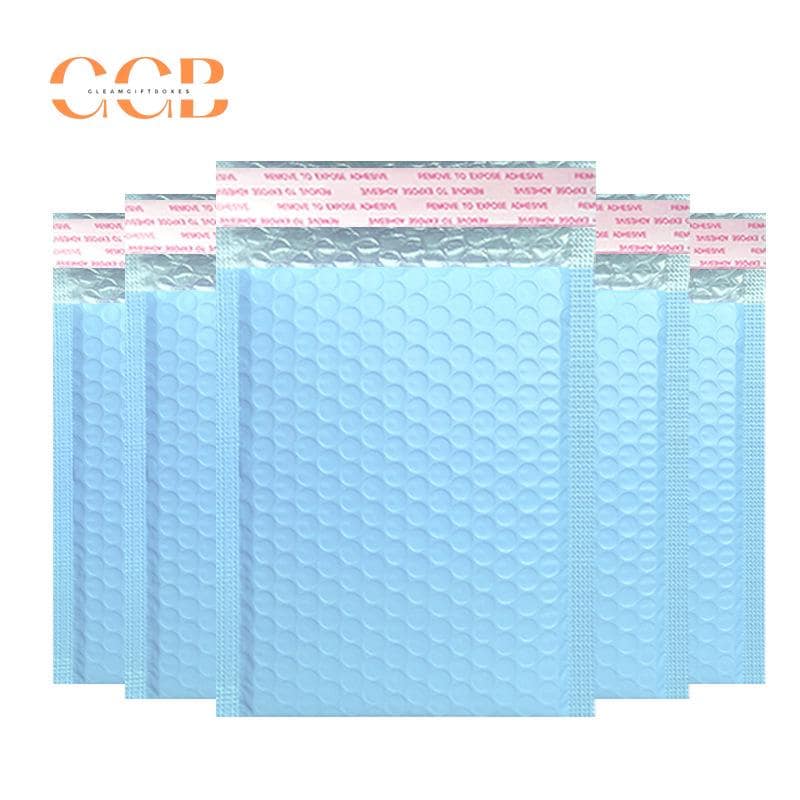 10pcs Sky Blue Padded Bubble Envelopes