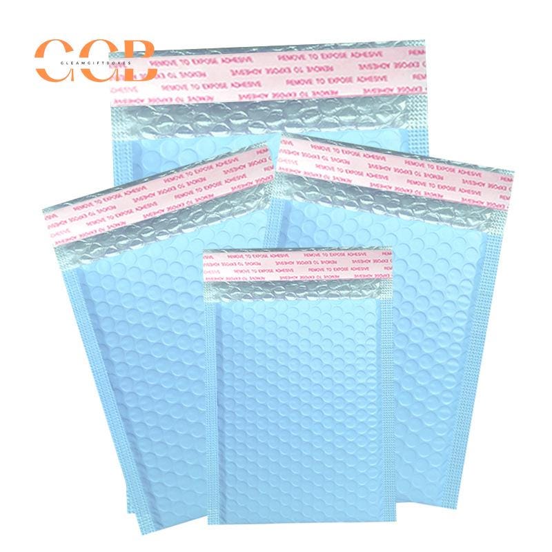 10pcs Sky Blue Padded Bubble Envelopes