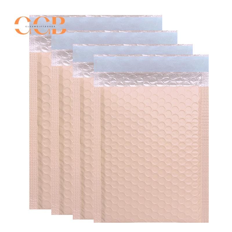 10pcs Cream Padded Bubble Envelopes for Jewelry Packaging Wholesale