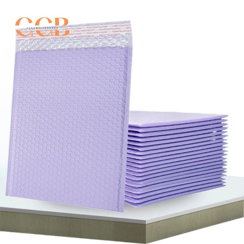 10pcs Purple Padded Bubble Envelopes for Jewelry Packaging Wholesale