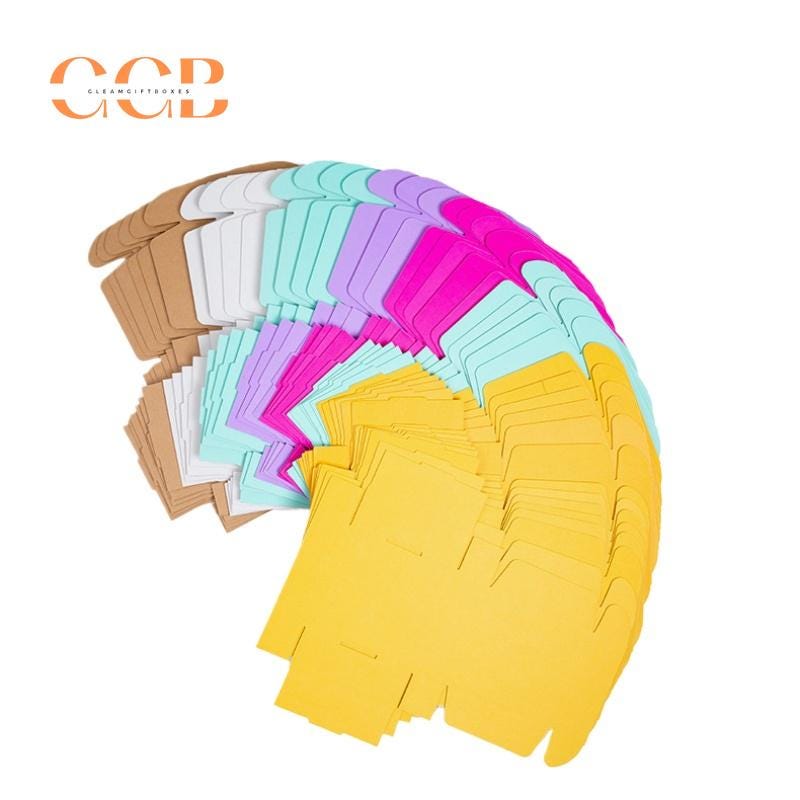 10pcs Purple Corrugated Cardboard Shipping Boxes for Jewelry Packaging Wholesale