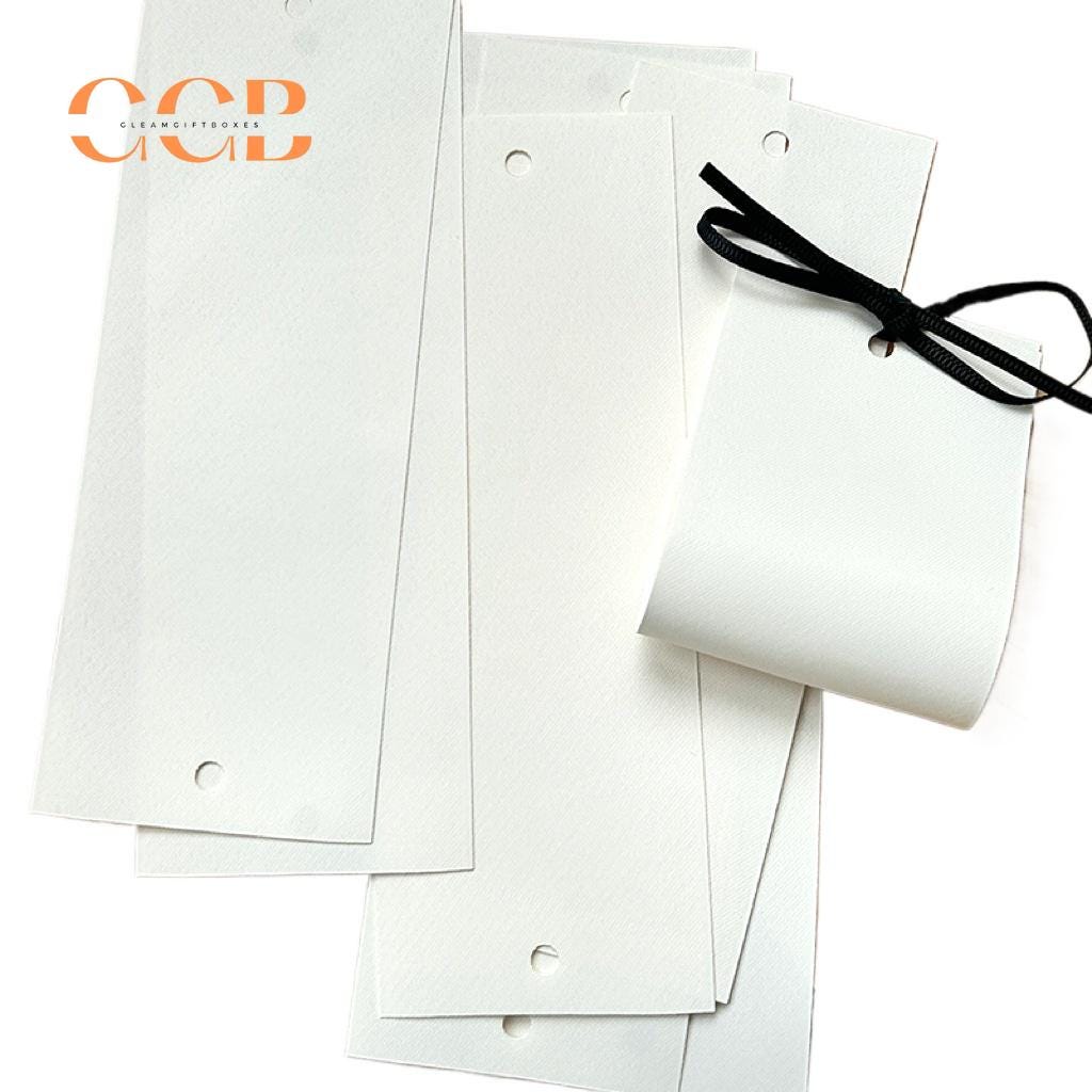 100pcs Cotton Canvas Jewelry Display Cards