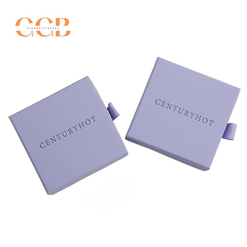50pcs Purple Jewelry Drawer Boxes for Rings