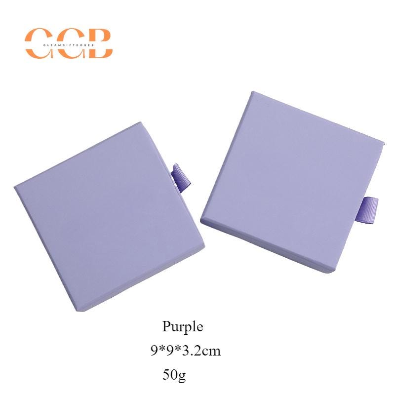 50pcs Purple Jewelry Drawer Boxes for Rings
