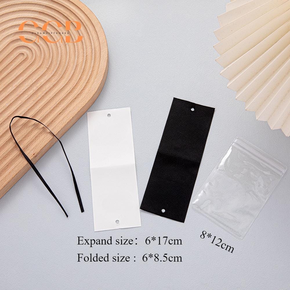 100pcs Cotton Canvas Jewelry Display Cards