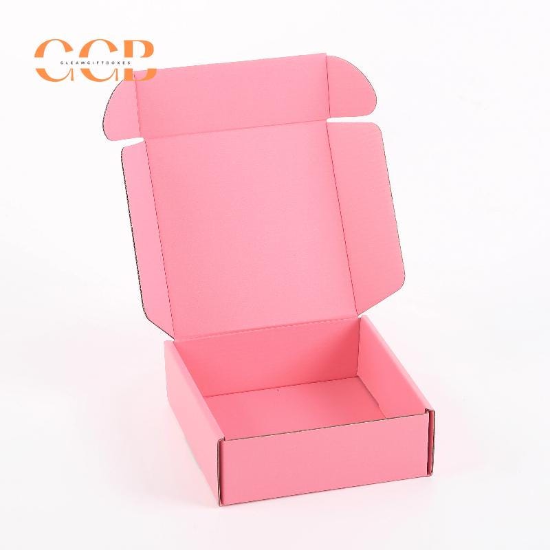 10pcs Pink Corrugated Shipping Boxes for Jewelry Packaging