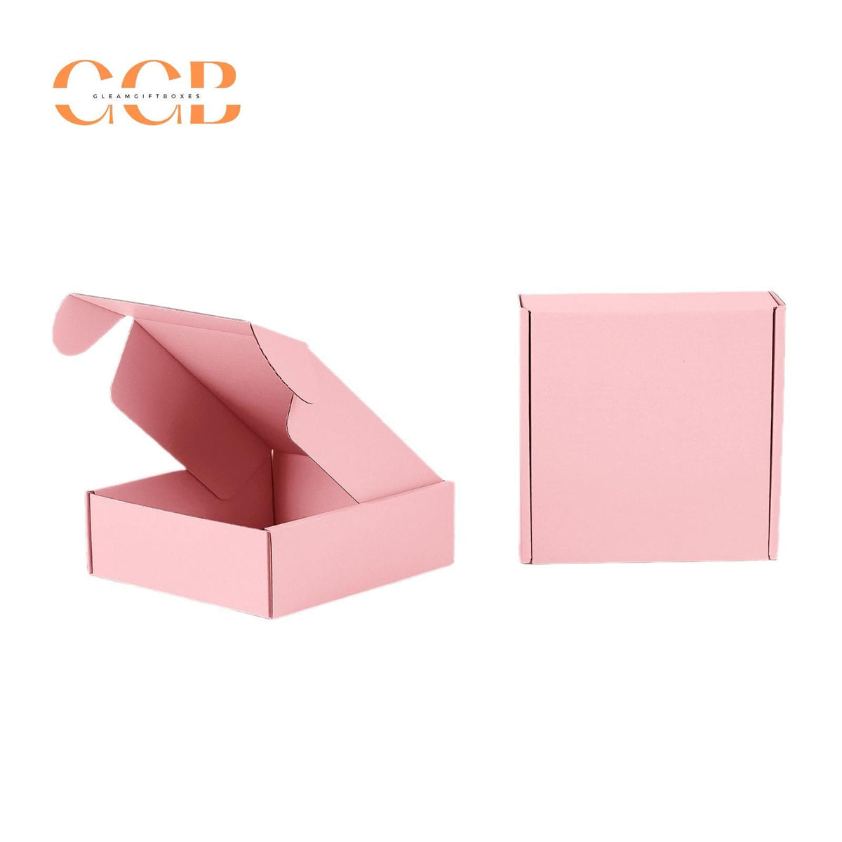 10pcs Pink Corrugated Shipping Boxes for Jewelry Packaging