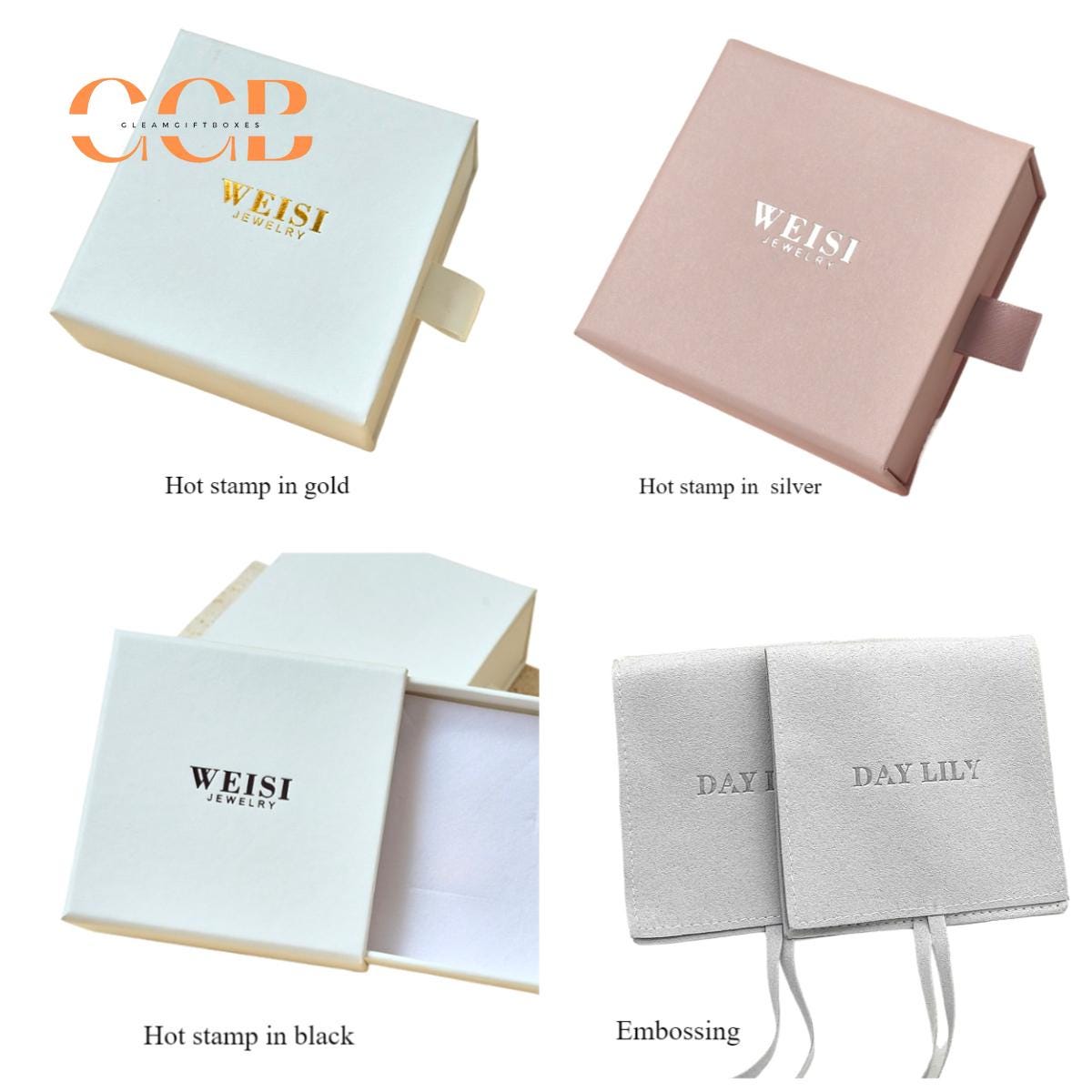 10pcs Pink Vegan Leather Jewelry Bags