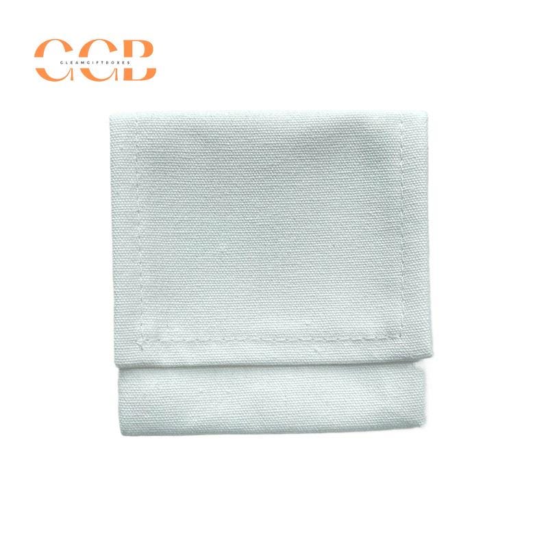 10pcs Cotton Canvas Jewelry Pouches