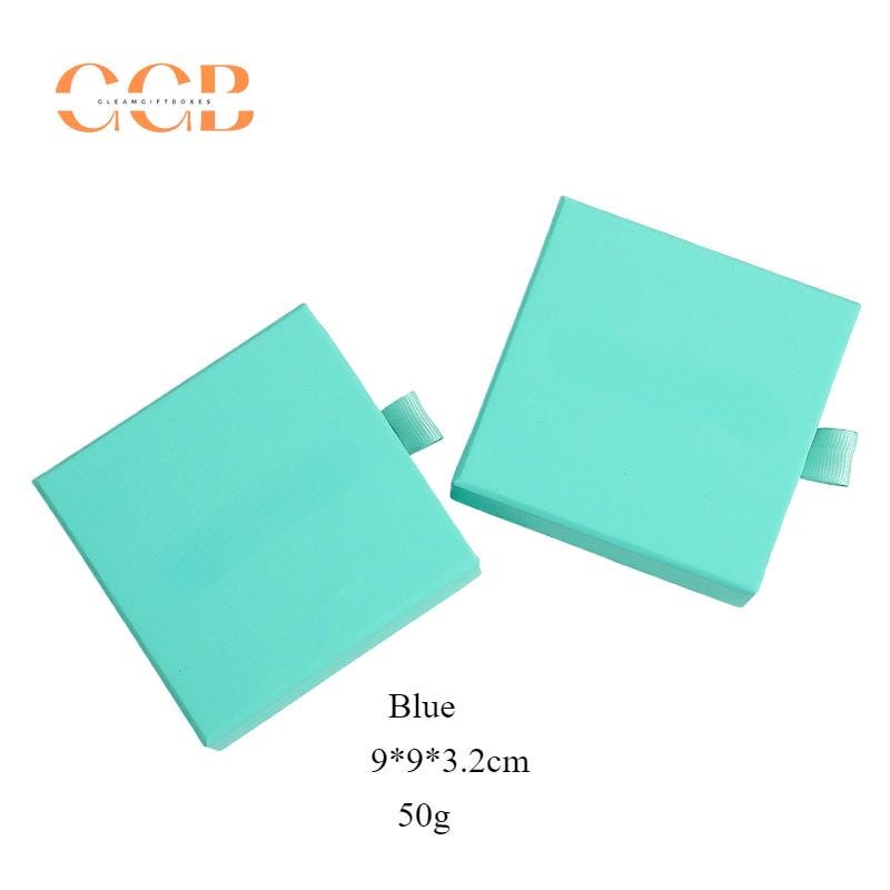 50 pcs Blue Custom Jewelry Drawer Boxes