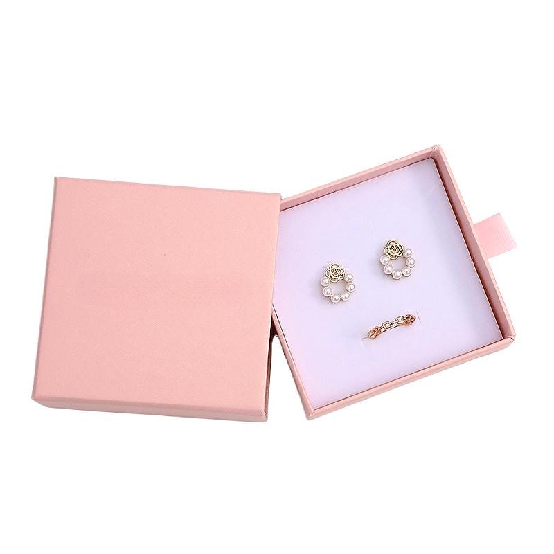 50Pcs Pink Custom Jewelry Drawer Boxes