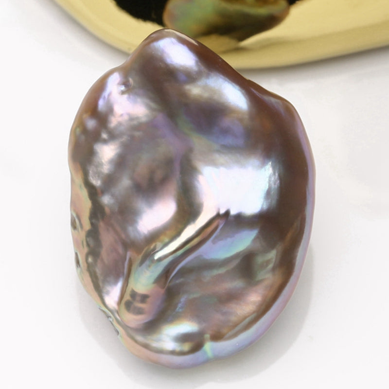 3A 17–18mm Freshwater Keshi Pearl, Irregular Nugget Loose Bead 1pc