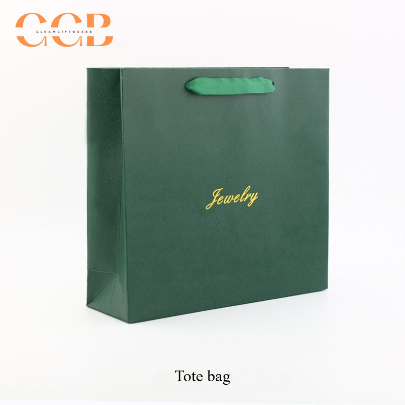 10pcs green and red pearl necklace box set, wholesale jewelry packaging for earrings and bracelets, pearl display tote box collection