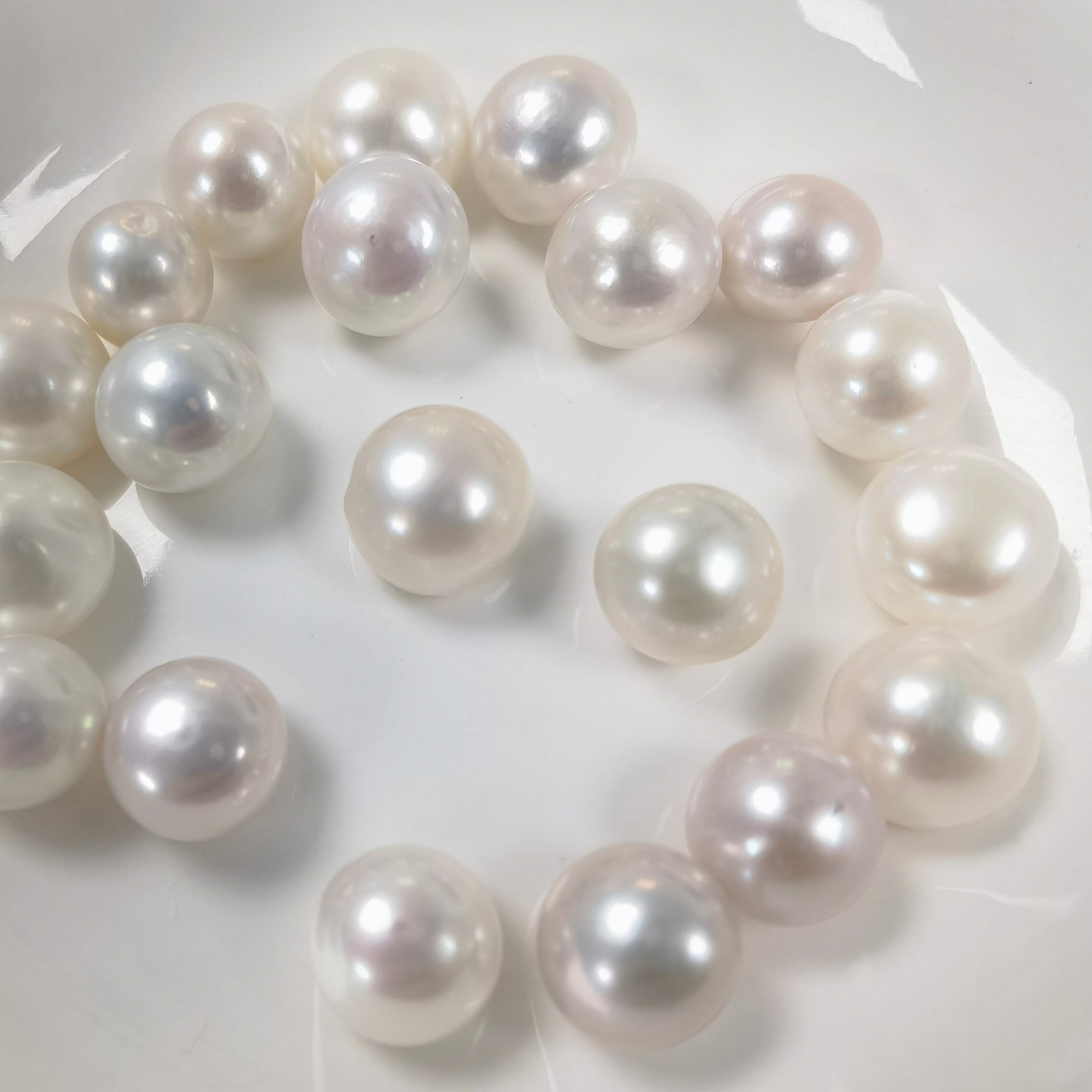 5A 1pc 11-12mm button pearl, white loose freshwater pearl beads