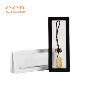 10pcs long clear PE film floating display box transparent plastic packaging case for watch bracelet pen jewelry retail showcase storage