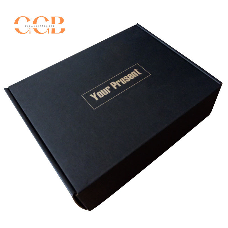10pcs black Black Kraft Paper Corrugated Mailer Boxes