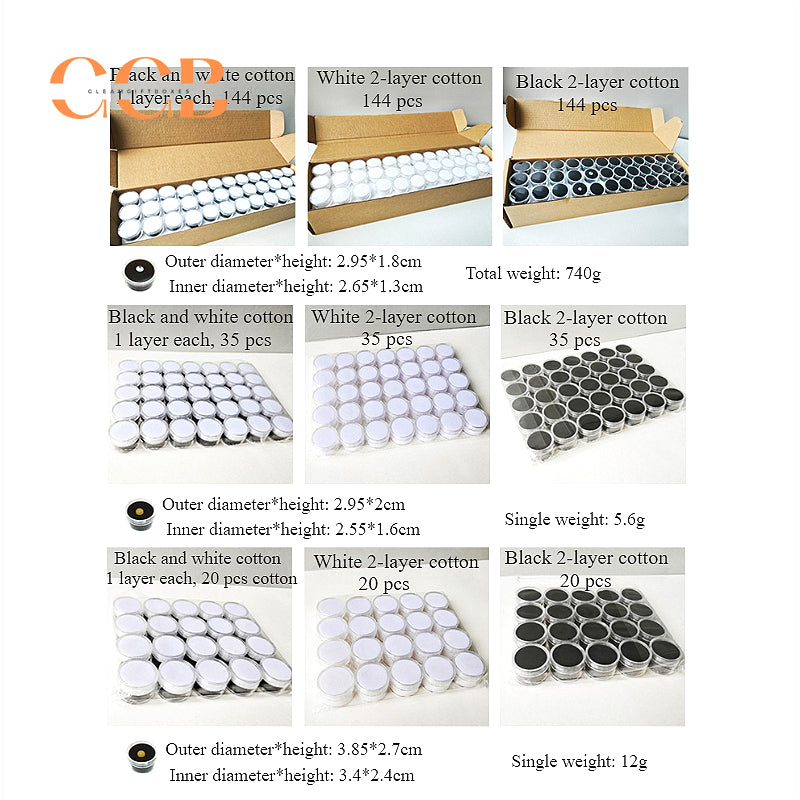 144pcs Loose gemstone storage box