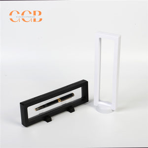 10pcs long clear PE film floating display box transparent plastic packaging case for watch bracelet pen jewelry retail showcase storage