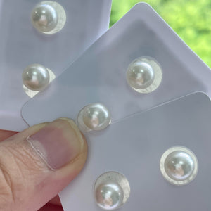 3A  7-13mmAustralian South Sea Pearl Stud Earrings Round High Luster AAA Quality Saltwater Pearl Jewelry Gift for Her