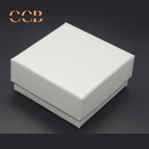 10pc Square Matte Jewelry Box 7.5×7.5×3.5 cm (2.9"x2.9"x1.3") | Custom Logo Necklace Bracelet Packaging