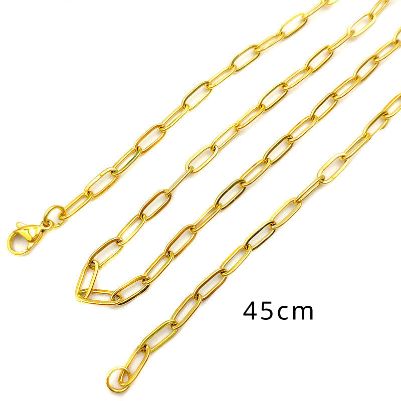 stainless steel Paperclip chain