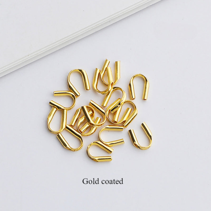 10pcs S925 Sterling Silver U-Shaped Clasp for DIY Bracelet & Necklace Making