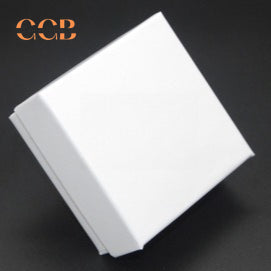 10pc Square Matte Jewelry Box 7.5×7.5×3.5 cm (2.9"x2.9"x1.3") | Custom Logo Necklace Bracelet Packaging