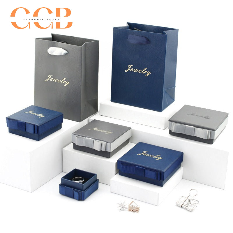 10pcs pink blue green gray jewelry box set, luxury jewelry gift packaging for rings earrings bracelets, multi color jewelry boxes