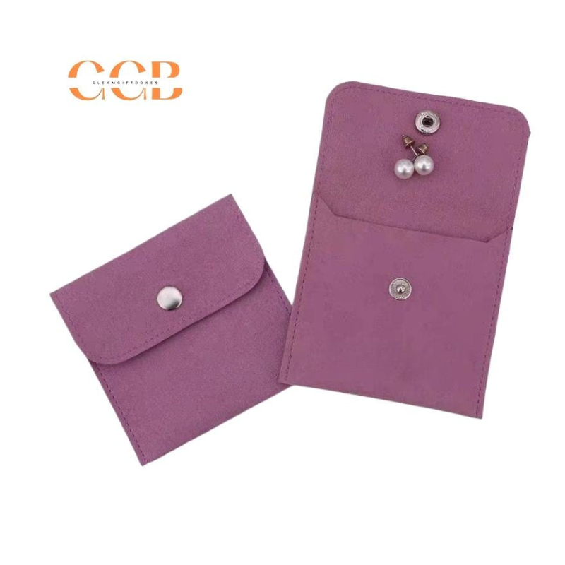 10pcs purple Microfiber Set Jewelry Pouches