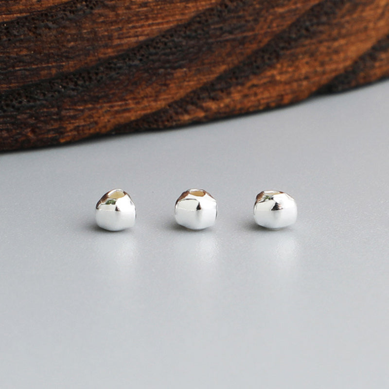 10pcs S925 Silver Small Triangle Spacer Beads