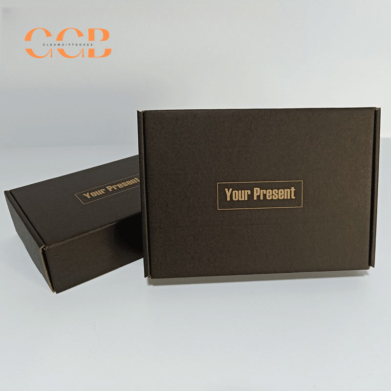 10pcs black Black Kraft Paper Corrugated Mailer Boxes
