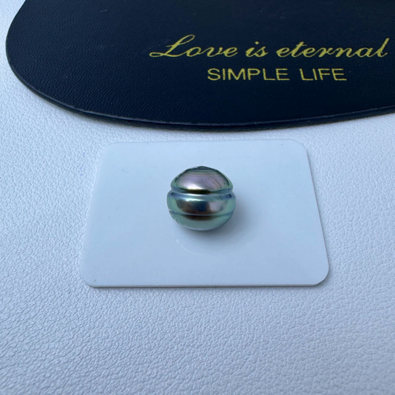 3A Tahitian Baroque Peacock Blue Green Pearl Undrilled