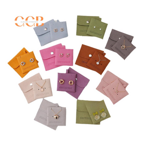 10pcs blue Microfiber Set Jewelry Pouches