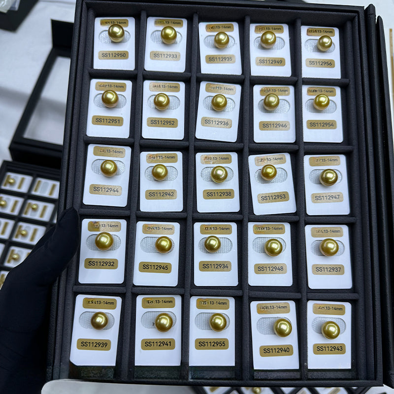 5A 11–18mm Deep Golden South Sea Pearl, Undrilled Philippine Bead