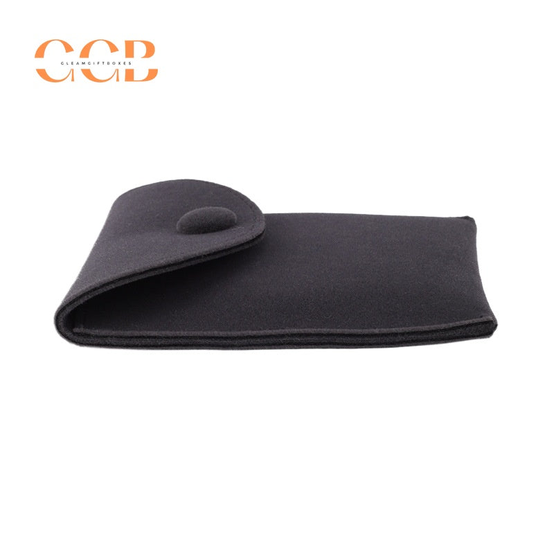 10pcs Velvet Jewelry Pouches with Snap Button, Custom Logo Bags