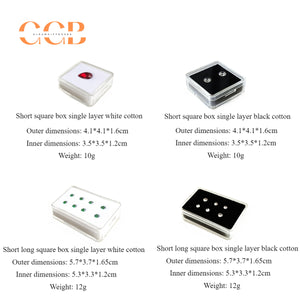 20pcs Plastic Transparent Jewelry Display Box
