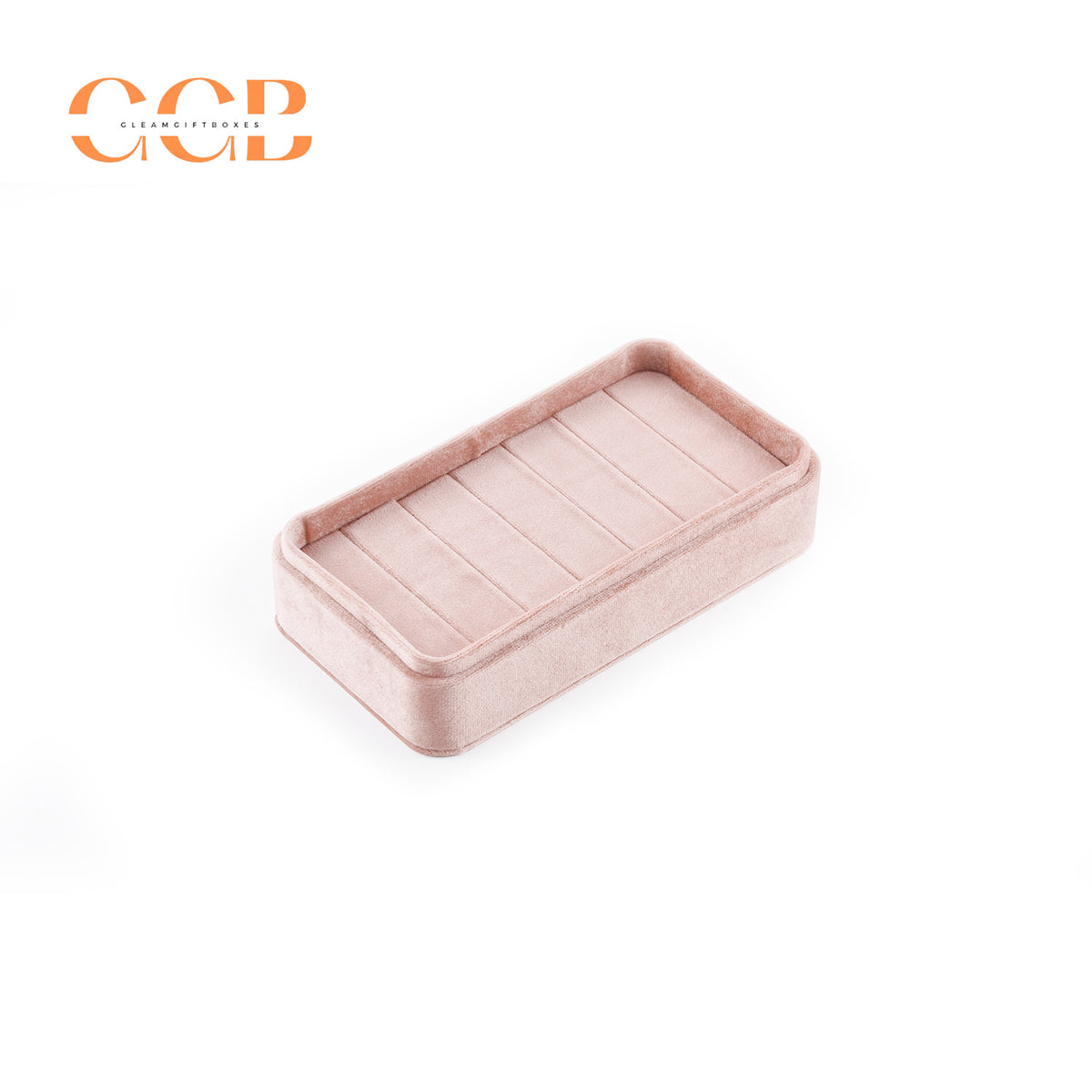 Velvet ring jewelry box tray, jewelry storage and display organizer, velvet ring holder case, wholesale jewelry packaging and display