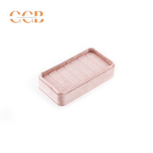 Velvet ring jewelry box tray, jewelry storage and display organizer, velvet ring holder case, wholesale jewelry packaging and display