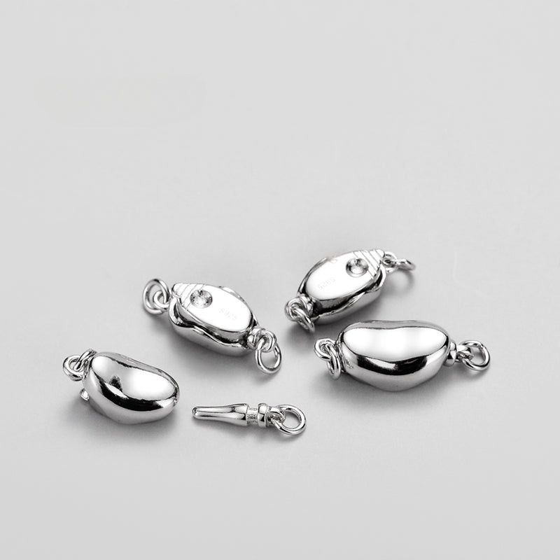 S925 Sterling Silver Bean Clasp
