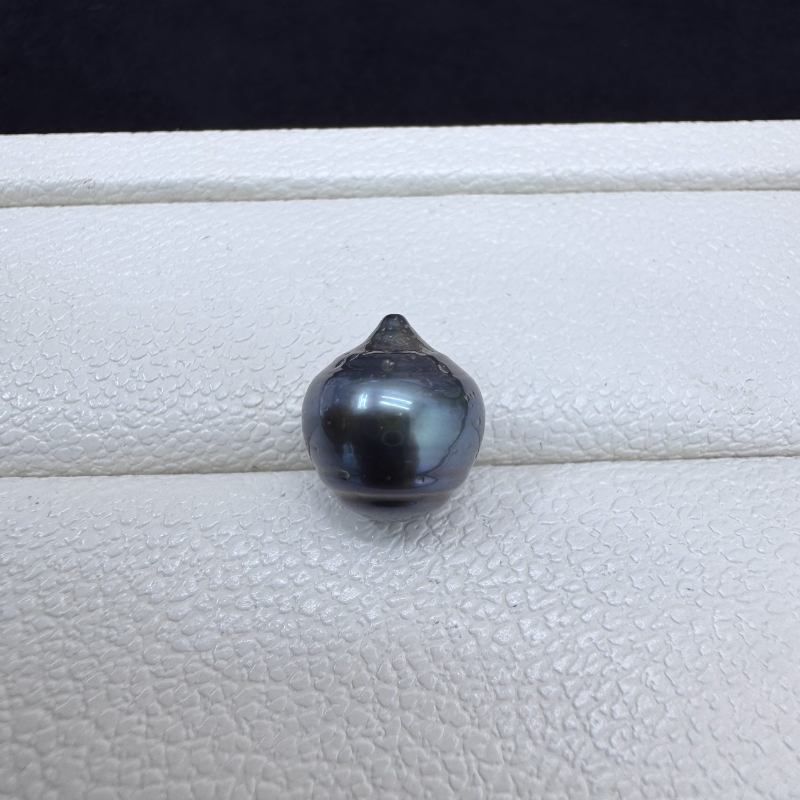 3A Multicolor Tahitian Baroque Drop Pearl Undrilled, Peacock Green Iridescent Rippled Nacre Pearl for DIY Ring Necklace Earrings