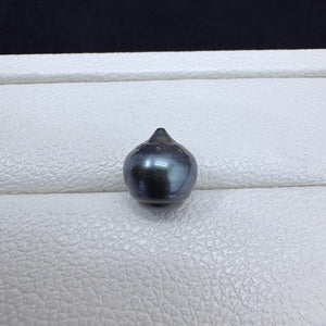 3A Multicolor Tahitian Baroque Drop Pearl Undrilled, Peacock Green Iridescent Rippled Nacre Pearl for DIY Ring Necklace Earrings