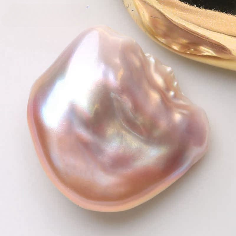 4A Mystic Purple Baroque Freshwater Pearl 14–17mm Undrilled