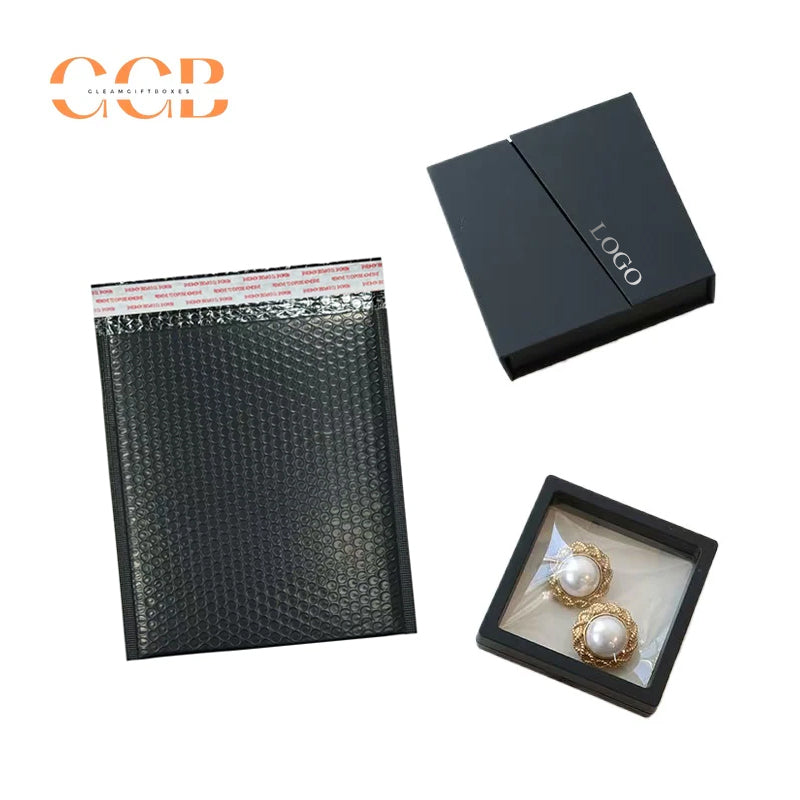 200 Sets Black Custom Jewelry Box With Mailer Bag Bundle - Australia Jewellery Package Wholesale