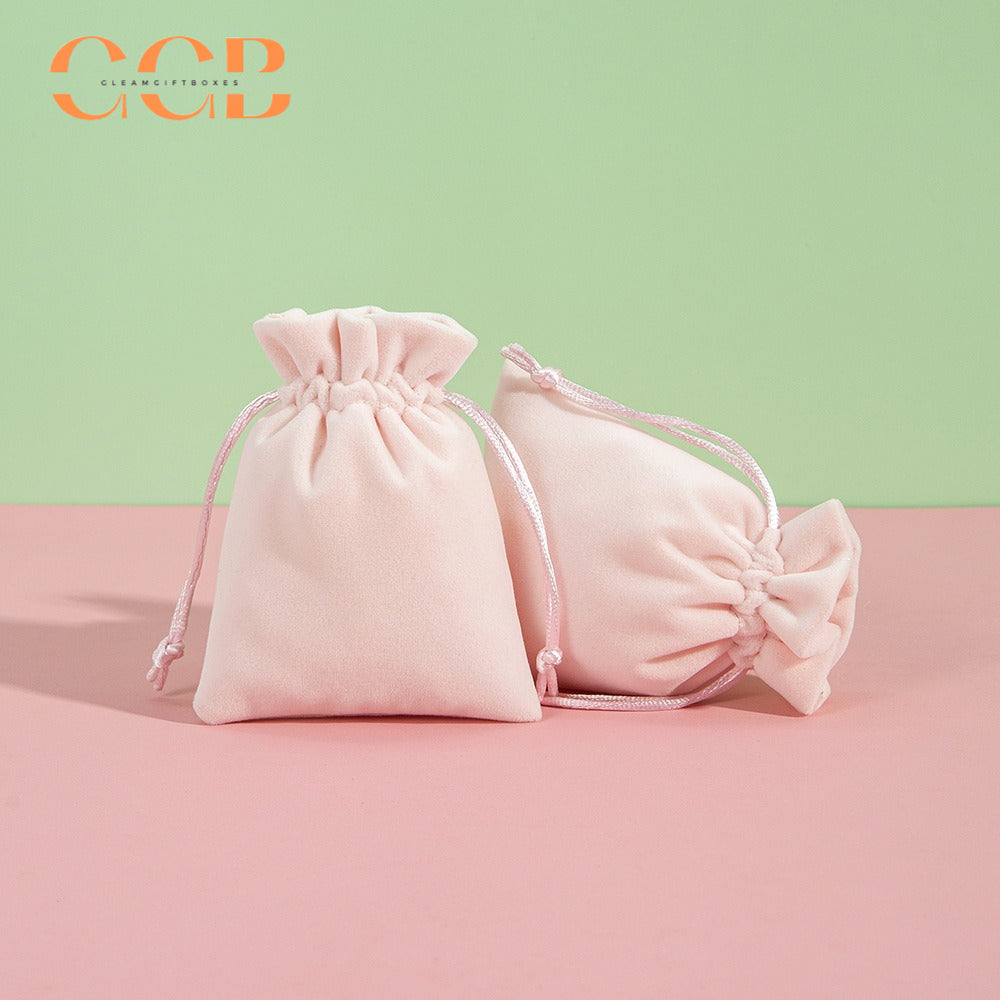 20pcs velvet jewelry pouch set, soft drawstring bags for rings earrings bracelets necklaces, luxury velvet jewelry packaging bags