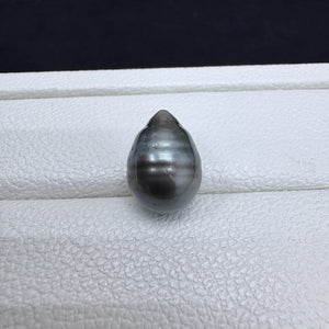 3A Multicolor Tahitian Baroque Drop Pearl Undrilled, Peacock Green Iridescent Rippled Nacre Pearl for DIY Ring Necklace Earrings