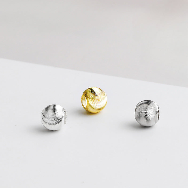 S925 Gold-Plated Cat's Eye Spacer Beads for DIY Jewelry Projects