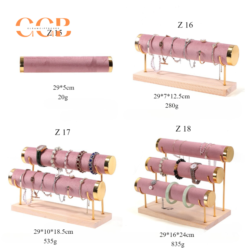 Luxury Pink Jewelry Display Stand Set, Neck Model for Pendants, Ring Display Holder, Velvet Earring Display, Gift for Jewelry Maker, Photo Background