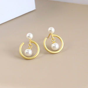 dainty style pearl earring studs settings