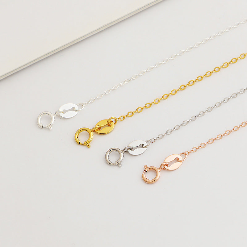 S925 Sterling Silver Cross Chain Necklace