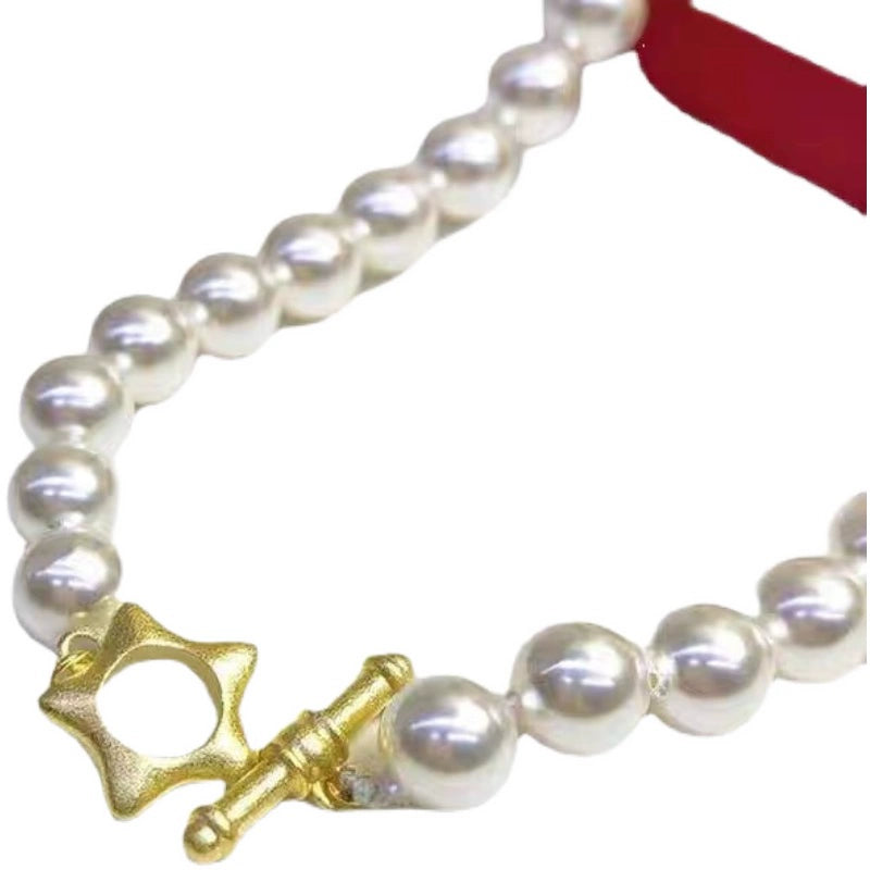 S925 Sterling Silver Matte Finish Five-Pointed Star OT Clasp for Jewelry Making